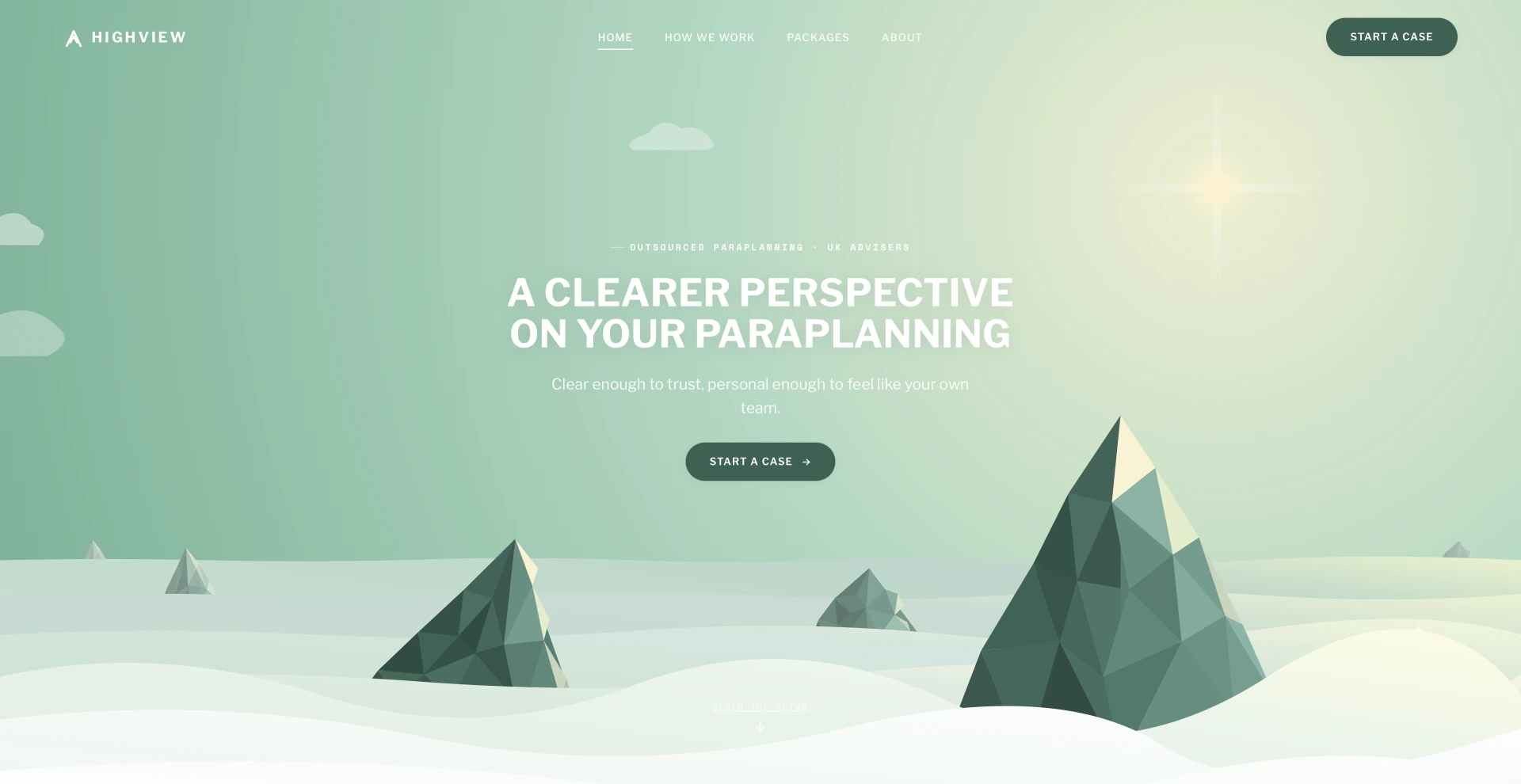 Highview Paraplanning homepage